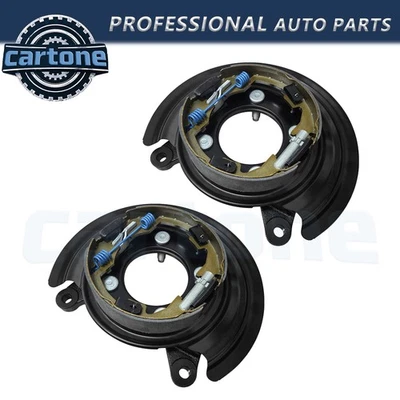 Set of 2 Rear Parking Brake Assy with Backing Plate For 2009-2011 Dodge Ram 2500 - Изображение 1 из 4