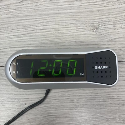 SHARP Digital Alarm Clock Ascending Alarm SPC100 - Image 1 of 4
