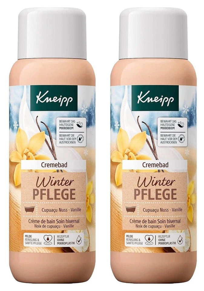 ✅ Kneipp Cremebad Winterpflege Cupuacu Nuss Vanille winterlicher Duft 2x 400ml ✅ - Bild 1 von 1