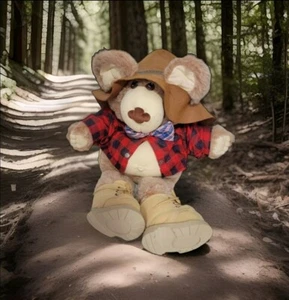 Furskins Farrell Teddy Bear Plush Xavier Roberts 22" Coleco 1983 Vintage Brown - Picture 1 of 8