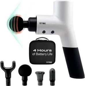 Vybe Premium Deep Tissue Muscle Massage Gun with 5 Speeds and 4 Attachments - Picture 1 of 5