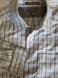 Eddie Bauer Casual Shirt Button Up Long Sleeve Mens Size M Medium Plaid - Picture 1 of 8