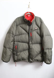 VTG Y2K RARE XL Men's 55DSL Light Green Abstract Down Fill Puffer Jacket - Picture 1 of 9