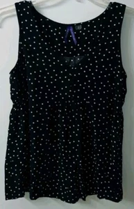 Seraphine Navy And White Polka Dot Top - Picture 1 of 5