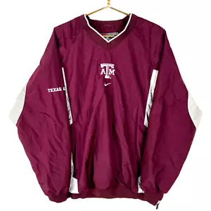 Giacca a vento Texas A&M Aggies Nike autentica XL scollo a V rossa edizione squadra Ncaa - Foto 1 di 4