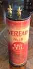 Antique Refillable #6 Eveready Dry Cell Battery Telephone, Radio, Lantern