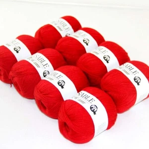 AIPYARN 8X50gr Super Soft Pure Cashmere Blankets Fine Hand Wool Crochet Yarn 06 - Picture 1 of 12