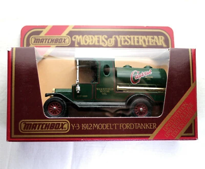 MATCHBOX MODELS OF YESTERYEAR, 1912 MODEL T FORD TANKER Y-3 Castrol. - Image 1 of 4