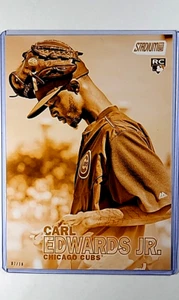 2016 Topps Stadium Club 5X7 Gold #145 Carl Edwards Jr /10 Rookie RC Jumbo 7x5 - Picture 1 of 3