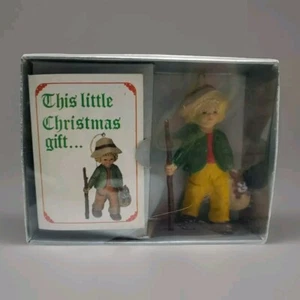 Ornament Vintage Just For You Christmas Greeting Holiday Figurine - 1983 - Picture 1 of 3