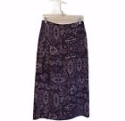Talbots Petites Purple Paisley Maxi Skirt Womens 8P