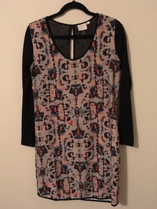 HD in Paris Multicolor Abstract Shift Dress, Size 4  - Picture 1 of 6