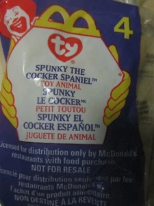 1999 McDonald's TY ~ Spunky The Cocker Spaniel #4 ~ Teenie Beanie Babies - Picture 1 of 3