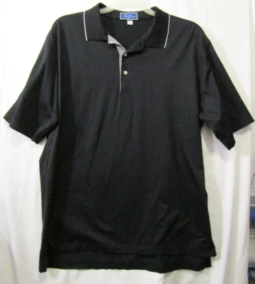 Tom James Polo Shirt Men's Short Sleeves  Black & White  Size XL - Image 1 of 4