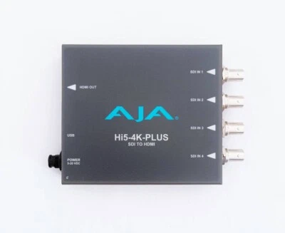 AJA Hi5-4K-Plus Video Converter 3G-SDI to HDMI 2.0 from Japan - Image 1 of 4