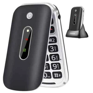 TOKVIA Flip Phone for Seniors, Large Buttons GSM Mobile phone for the Elderly