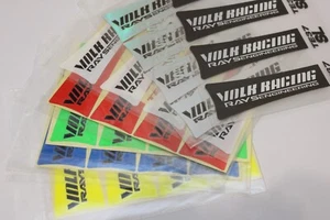 4 Pc RAYS TE37 SL Wheel Rim Decal Stickers 17 18 19" White Yellow Blue Green Red - Picture 1 of 43