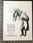 1928 EQUESTRIAN SPORT HORSE POLO B ALTMAN SADDLE CLOTHES MEN FASHION AD 30671