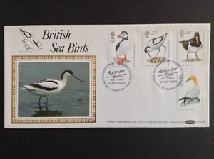 GB Benham 1989 Sea Birds Set en Cubierta del Primer Día, Acción para Pájaros Camas de Arena SHS - Imagen 1 de 1