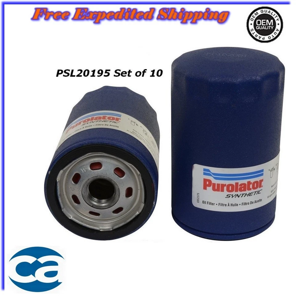 Oil Filter Synthetic Set of 10 For Mazda CX-9,Ford Ranger,Jaguar X-Type 4.2,4.6L - Image 1 of 1