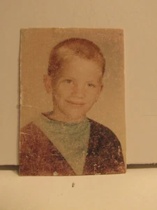 1960S VINTAGE FOUND PHOTOGRAPH COLOR ART OLD PHOTO GRADE SCHOOL BOY PIC 60S - Picture 1 of 4