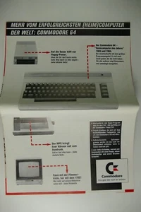 Commodore C64 zwei Prospekte ca. 1984 H-23870 - Bild 1 von 5
