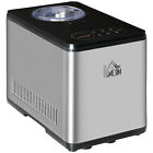 Ice Cream Maker Machine, 1.5L Stainless Steel 3 Programs and LED Display