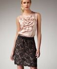 Authentic Trina Turk Los Angeles Black Nude Lace Classy Skirt Size 4 Nice!