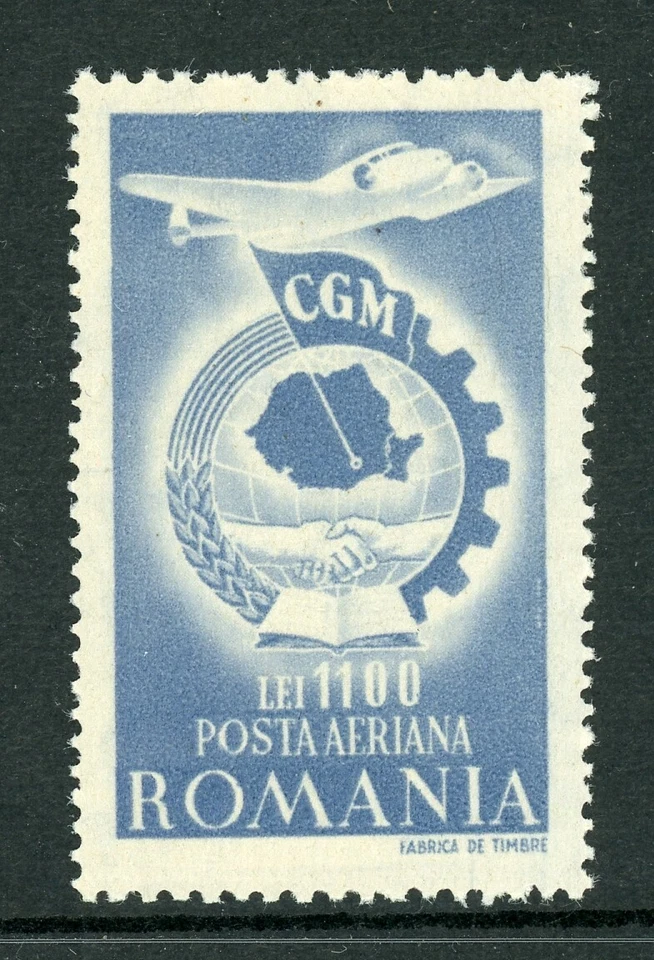 Rumania Scott #C27 MNH CGM Congreso MAPA AVIACIÓN $$ Foto 1 de 1