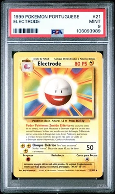 1999 Pokemon Portuguese Base Set Electrode #21 PSA 9 MINT - Image 1 of 2