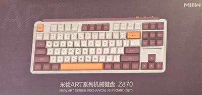 NEW: MIIIW Z870 ART 75% Mechanical Keyboard Wireless RGB Axis 87 Key Milk Purple - Image 1 of 2