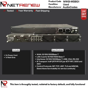 M1KB-MSBG1 AudioCodes Mediant 1000 Voip Gateway - Picture 1 of 1