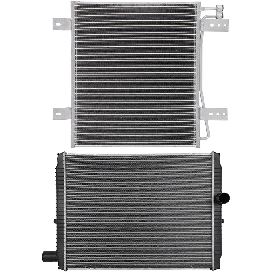 For 03 International Harvester 9900i SFA Radiator & AC Condenser Cooling Kit l6 Foto 1 de 4