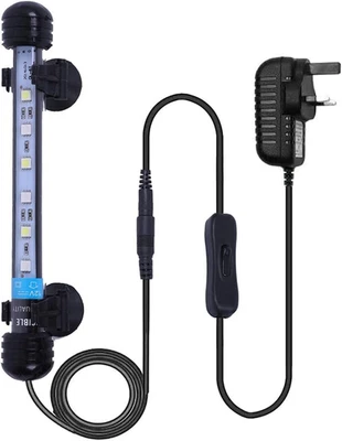 VARMHUS Lumière d'Aquarium LED Submersible, 18 Cm Lampe Poisson Sous-Marine Étanche A - Photo 1/4