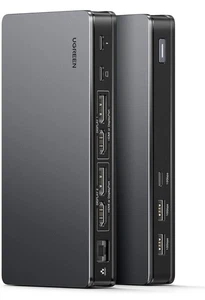Stacja dokująca UGREEN, stacja dokująca Revodok Pro 209 DisplayLink USB C z podwójną stacją dokującą 4K@60Hz - Zdjęcie 1 z 8