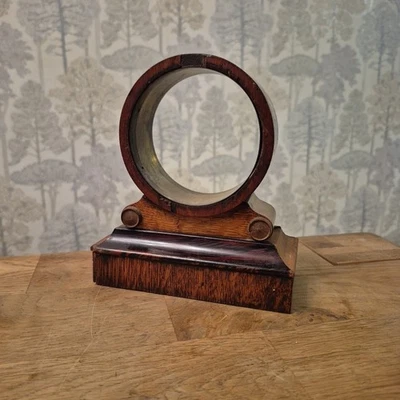 Antique French Drum Clock Case Brass Tube Insert  19x17x7cm App 91mm T3 - Image 1 of 4