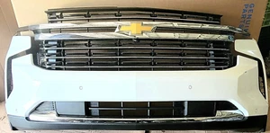2021 2022 2023 2024 Chevy Tahoe/Suburban Front Bumper Assembly OEM LT-WHITE - Picture 1 of 6