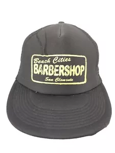 Beach City Barber Shop San Clemente Truckers Hat Mesh Snapback California Black - Picture 1 of 8