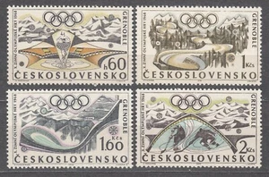 CZECHOSLOVAKIA 1968 **MNH SC#1516/19 set, 10th Winter Olympic Games, Grenoble. - Imagen 1 de 1
