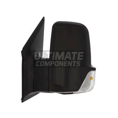 Mercedes Sprinter Van 2006-2019 Manual Short Arm Wing Door Mirror Passenger Side - Image 1 of 4