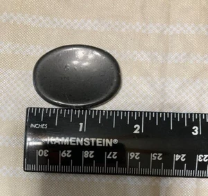 black tourmaline worry stone - Picture 1 of 3