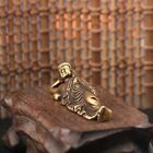 Vintage Brass Sleeping Buddha Ornament Copper Figurine Home Decorations