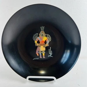 Couroc Monterey California Kachina Plato Cuenco Redondo Colibrí Hopi De Colección MCM - Imagen 1 de 11