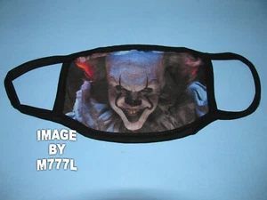 Stephen King Pennywise IT Horror Halloween Cloth Face Mask - Picture 1 of 3