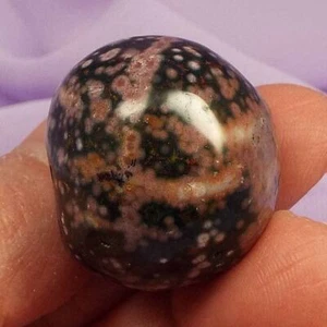 Large Orbicular, Ocean Jasper, Atlantis Stone tumblestone 24g SN12897 - Picture 1 of 4