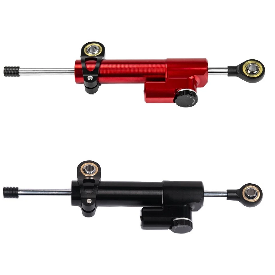 Amortiguador estabilizadores de dirección 10" rojo/negro para Suzuki Kawasaki Honda Yamaha EE. UU. Foto 1 de 4
