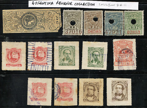 😎😎Rare! ARGENTINA REVENUE all used Collection 1899 1907 14x stamps