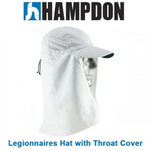 Legionnaire Hat with Throat Cover – White – One Size Fits All– UV Protection - Bild 1 von 8
