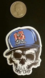 skull sticker ** 13 sticker ** baseball cap sticker - Picture 1 of 1