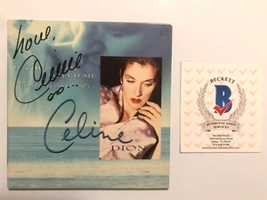 CELINE DION Hand Signed FYC CD UP CLOSE AND PERSONAL Best Song Promo BECKETT COA - Picture 1 of 13